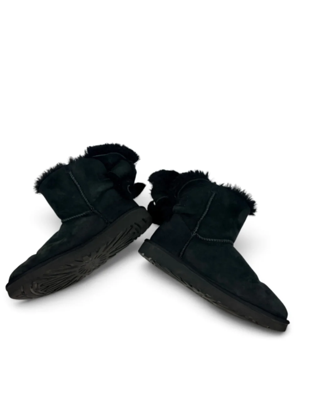 UGG Classic Heritage Bow Boots Women’s 10 Black Short